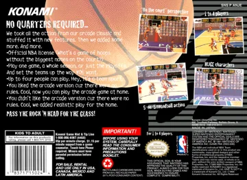 NBA Give 'n Go (USA) box cover back